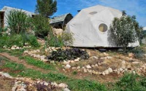 The yurt-like domes at Hava ve-Adam. Photo courtesy of Hava ve-Adam.