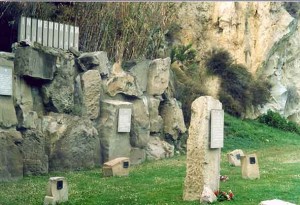 The Holocaust memorial atop Mountjuic. Photo courtesy of Urban Cultours Project. 