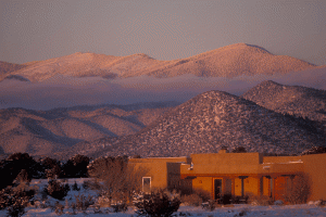 The Sangre de Cristo Mountains. Photo Courtesy of Jack Parsons/ Santa Fe, NM, Convention and Visitors Bureau