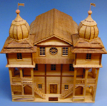 Model of Gombin Synagogue, built in 1710; destroyed by the Nazis in 1939. All images  courtesy of Jewish Museum of Florida. 