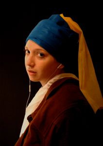 Limor Betzalel's modern take on Vermeer's 'Girl with the Pearl Earring.' All images courtesy of Bezalel Academy of Arts and Design.