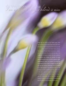 'African Lily'  by Daniel Sroka,. Copyright Daniel Sroka, www.modernketubah.com.