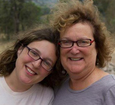 Shelley Sherman (right) with her daughter, Hannah Diamond