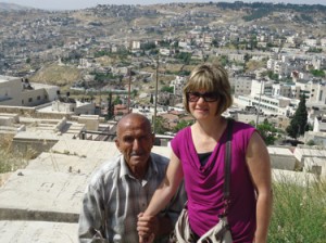 Faye Rivkin (right) with Abed Sayd.