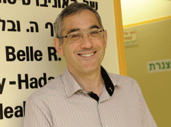 Yehuda Neumark, director of Hadassah's Braun School  of Public Health and Community Medicine. Photograph by Debbi Cooper. 