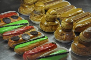 Eclairs and other delights at Contini. All photos by Paula Shoyer.