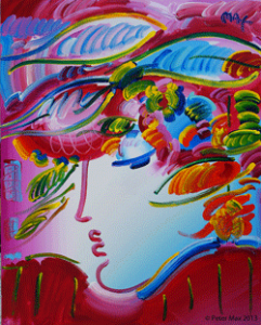 'Beauty on Pink,' Version IX, #14, 2012,  acrylic on canvas 60 x 48 inches.