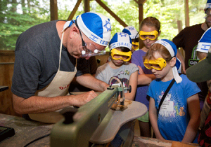 At Sprout Lake, campers can learn how to make a guitar. Photo by Avi Gerver/courtesy of Young Judaea.