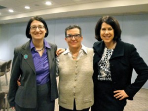 (from left) Rabbi Ellen Flax, Susan Weiss and Donna Gerson. Photo courtesy of Rabbi Ellen Flax. 