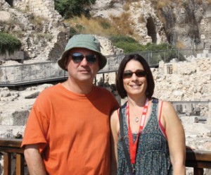 Lisa and Josh Davidson, in Israel. Photo courtesy of Lisa Davidson.