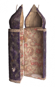 Minaret-shaped Torah case. Courtesy  of the Museum of Jewish Heritage– A Living Memorial to the Holocaust.