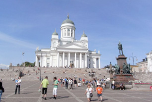 Helsinki's iconic cathedral.