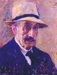 Still Dapper ‘Self-Portrait in a Straw Hat’ from 1929; (opposite page) ‘Ropewalk in Edam.