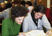 Women learning at Drisha Institute, New York