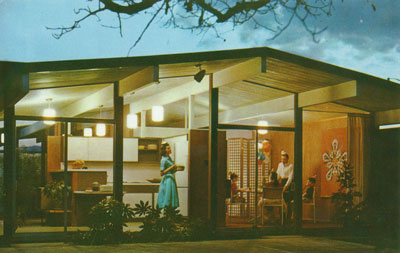 Advertisement for a model home designed by Joseph Eichler. All images courtesy of the Contemporary Jewish Museum, CA.