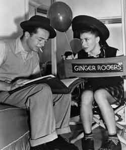 Billy Wilder and Ginger Rogers on the set of 'The Major and the Minor.' © Paramount Pictures/Courtesy of the Margaret Herrick Library, Academy of Motion Picture  Arts and Sciences.