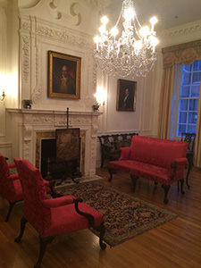 The parlor in the Rosenbach museum. Photo by Rahel Musleah.