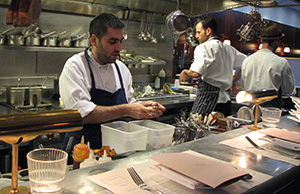 Tomer Amedi in The Palomar's kitchen.