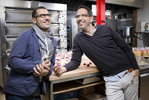 Yotam Ottolenghi (right) and Sami Tamimi.