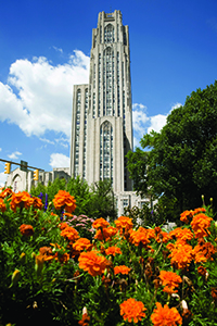 The Cathedral of Learning on the campus of the University of Pittsburgh. Photo courtesy of Visit PIttsburgh.