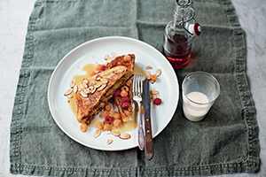 Almond French Toast with Rasberries
