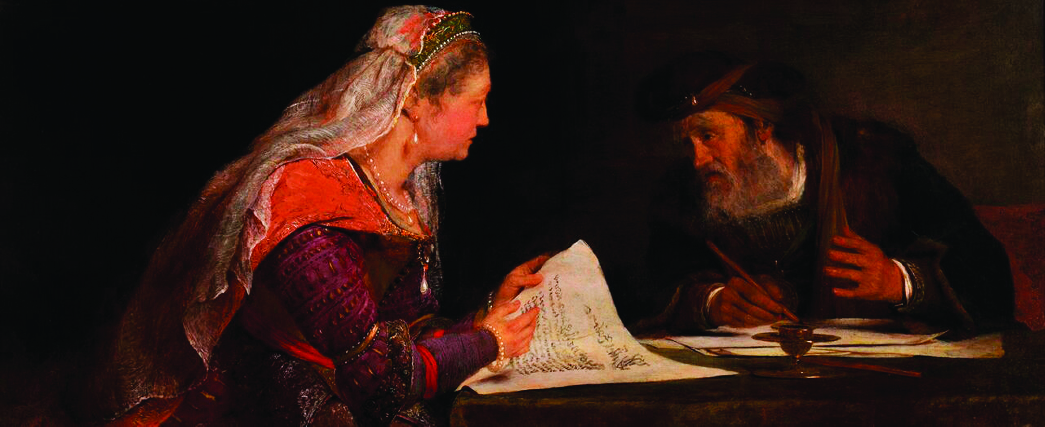Aert de Gelder, ‘Esther and Mordecai,’ ca. 1685. Museum Appropriation Fund. Courtesy of the RISD Museum, Providence, RI.