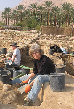 The excavation site at Ein Gedi. Photo by Esther Hecht.