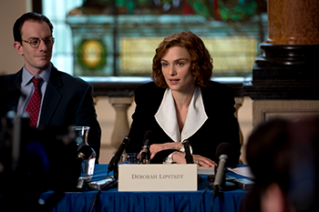 Rachel Weisz plays Deborah Lipstadt in 'Denial.' Photo by Laurie Sparham/Bleecker Street.