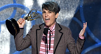 Jill Soloway accepts the award for outstanding directing for a comedy series for ìTransparentî at the 68th Primetime Emmy Awards on Sunday, Sept. 18, 2016, at the Microsoft Theater in Los Angeles. (Photo by Vince Bucci/Invision for the Television Academy/AP Images)
