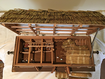 Interior of the model barn. Image by Leo Horowitz.