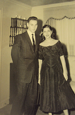Ruth and Marty together at Marty’s home, following their engagement party, which was held at the Persian Room of the Plaza Hotel in New York City on December 27, 1953. Courtesy of Justice Ginsburg’s Personal Collection. 