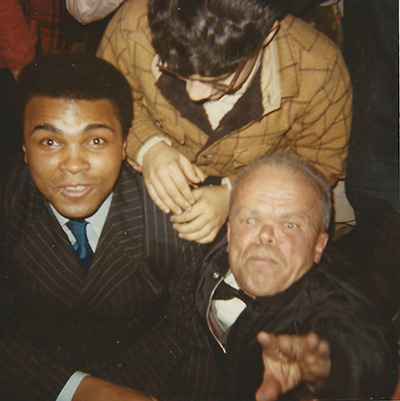 Mace Bugen with Muhammad Ali.