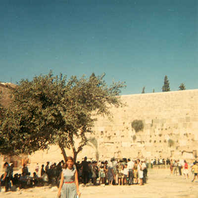 Roselyn Bell at the Kotel in 1967.