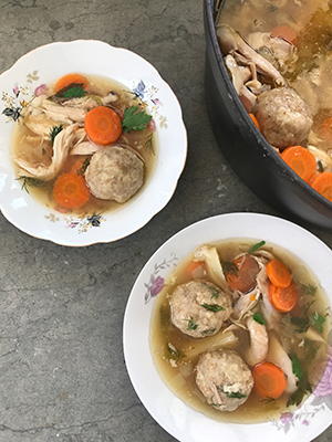 Matzoh Ball Soup, Andrew Zimmern